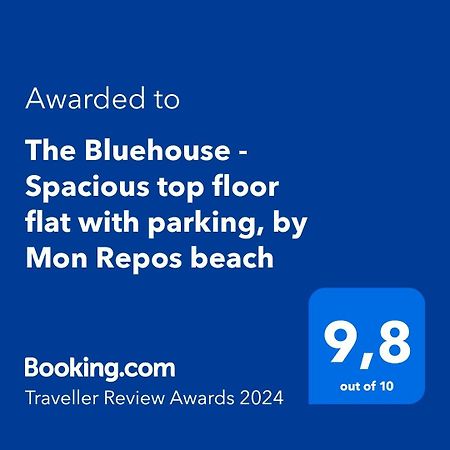 The Bluehouse - Spacious Top Floor Flat With Parking, By Mon Repos Beach Corfu  Eksteriør billede